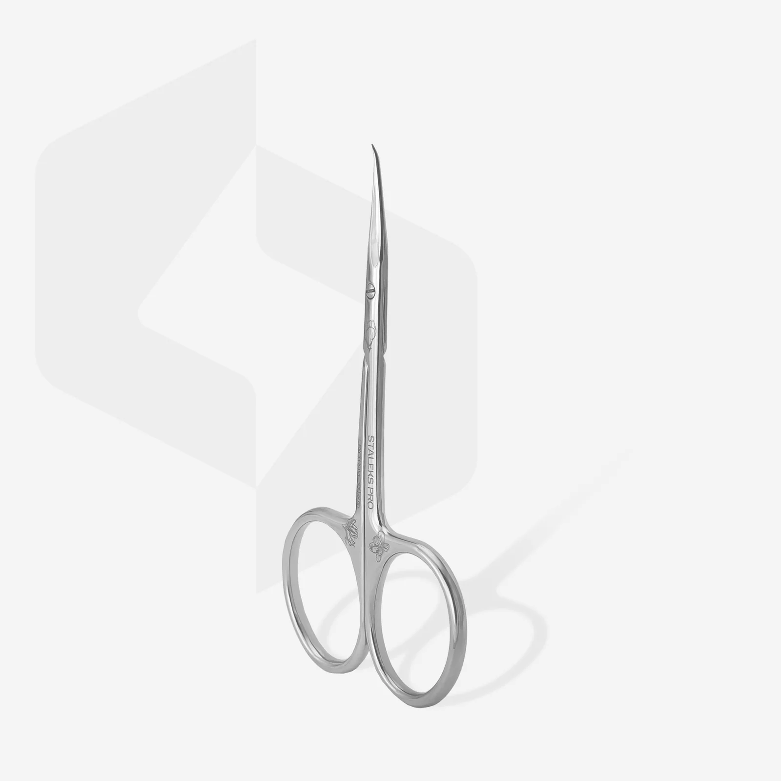 Staleks Pro Exclusive 21 Type 2 (Magnolia) Professional cuticle scissors with hook - Image 3